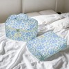 Unique Bargains Women's Quilted Makeup Bag Large Capacity Cosmetic Bag White 2 Pcs - 2 of 4