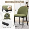 Upholstered Dining Chairs Set of 2,Modern Fabric Dinner Chairs with Wood Legs,Large Dining Room Kitchen Chairs with High Back and Deep Seat - 4 of 4
