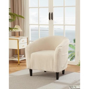 Accent Chairs Chairs Barrel Club Chairs Comfy Living Room Chairs with Sturdy Legs for Bedroom Reading Room Waiting Room - 1 of 4