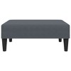 vidaXL Footstool Dark Gray 30.3 in.x21.7 in.x12.2 in. Velvet - 4 of 4