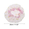 Unique Bargains Women's Sunflower Bath Cap White Yellow 1 Pc - 2 of 3