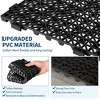 Modular Interlocking Cushion,50 Pack 12" x 12" Splicing Drainage Mats,Soft PVC Interlocking Drainage Garage Floor Tiles - 3 of 4