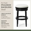 Maven Lane Pullman Backless Swivel Fabric Bar Height Bar Stool - 4 of 4