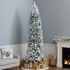 National Tree Company 9' First Traditions Unlit Slim Flocked Acacia Artificial Christmas Tree - 2 of 4