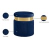 Meridian Furniture,Yasmine Velvet Ottoman/Stool - 4 of 4