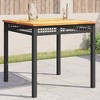 vidaXL Garden Table Black and Brown - 2 of 4
