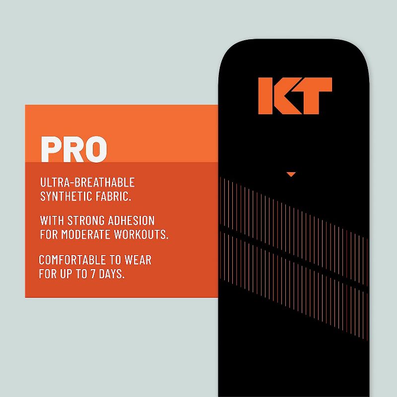 KT Tape, PRO Synthetic Elastic Kinesiology Athletic Tape, 150 Count, 10" Precut Strips, Beige, 5 of 7