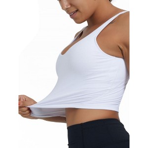 DOMETOUR Yoga Top U-Shaped Back Yoga With Mid-support Sports Bra For Women - 1 of 4