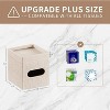 LunaLulink Leather Square Tissue Box Set, Modern Decorative Tissue Holder for Bathroom Vanity, Nightstand, Desk, for Home and Office Decoration - 4 of 4