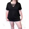 Women's Strappy Criss Cross Top - Shirley Stone - 2 of 4
