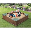 Badger Basket Woodland 2-in-1 Sandbox and Garden Planter - Brown - image 2 of 4