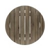 Sapphtopaz Outdoor End Table Modern Outdoor Side Table, Wood Patio Table Small Table for Backyard, Balcony, Porch - 3 of 4