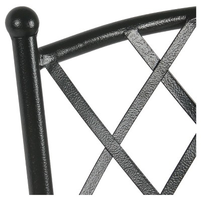 Tristan 24" Swivel Counter Stool in Black Metal with Gray Cushion