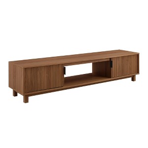 1 Piece MDF TV Stand - Brown Finish, Modern Media Console for Living Room - 1 of 1