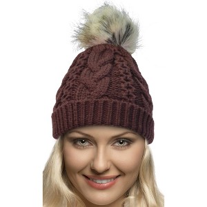 Terra Women's Knits Stylish Warm Knit Mainstay Pom Pom Cold Weather Hat - 1 of 4