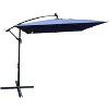 PAGED Square Patio Umbrella Modern Market Umbrella with 8 Steel Ribs, Crank and Cross Base for Garden and Poolside - 4 of 4