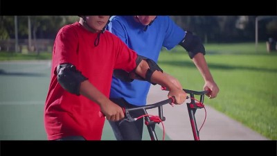 Red and Black Lift Kids' Drift Scooter with Grip Wheels
