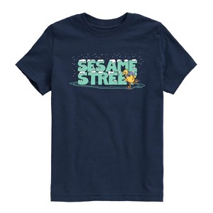 Boys' - Sesame Street - Snow Logo Short Sleeve Graphic T-Shirt - 1 of 4