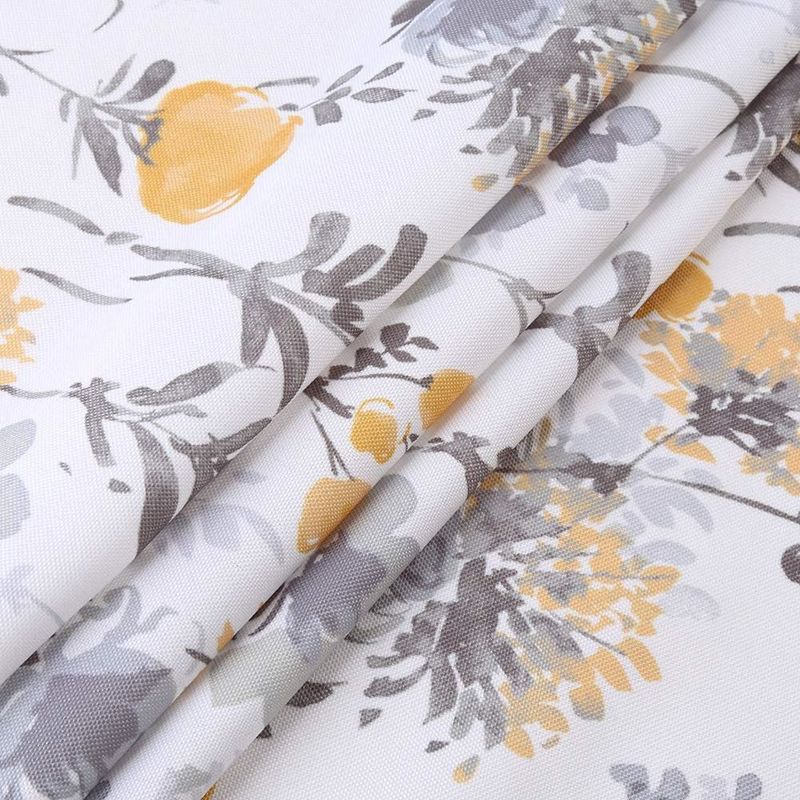 Watercolor Floral Print Rod Pocket Short Cafe Kitchen Curtains, 4 of 6