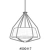 Progress Lighting Hangar 3-Light Pendant, Steel, Brushed Nickel, Off-White Linen Shade - 4 of 4