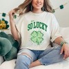 Simply Sage Market Women's So Lucky Cheetah Shamrock Short Sleeve Garment Dyed Tee - 2 of 4