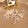 SOHI Women's Pearl White Party Drop Earrings - 2 of 4