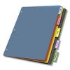 Cardinal Poly Index Dividers, 5-Tab, 11 x 8.5, Assorted, 4 Sets - 2 of 4