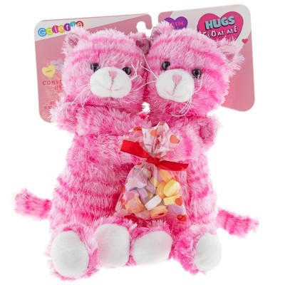 Galerie Valentine's Hugging Cat Plush with Conversation Hearts - 0.93oz