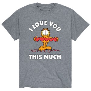 Men's - Garfield - Valentine's Day Made for Each Other Short Sleeve Graphic T-Shirt - 1 of 4