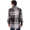 ADR Mens Flannel Shirt, Long Sleeve Cotton Top - 2 of 3