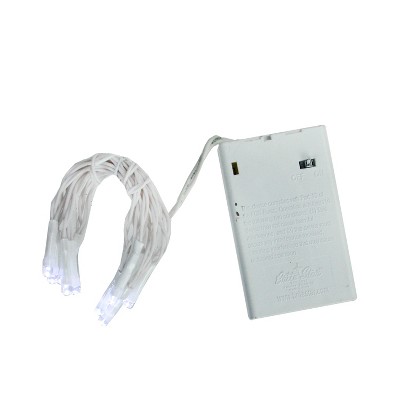 Battery Operated White LED Christmas String Lights, 48 Inches
