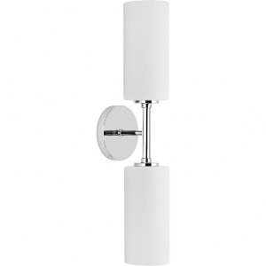 Progress Lighting Cofield 2-Light Wall Bracket, Polished Chrome, Glass Shade - 1 of 1