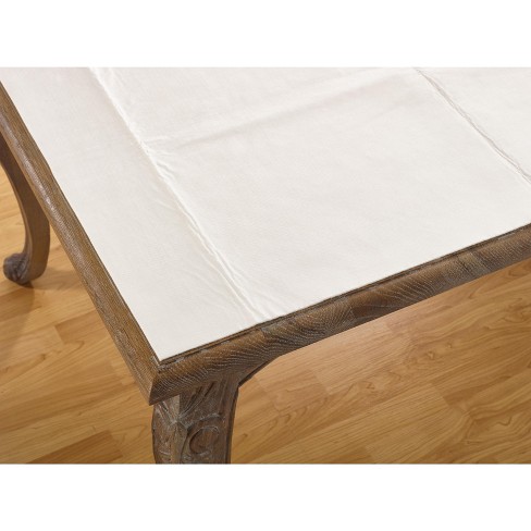 Saro Lifestyle Cushioned Table Pad, White, 52 X 120 : Target