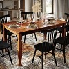 Merrick Lane Wooden Dining Table with Sculpted Legs - 4 of 4