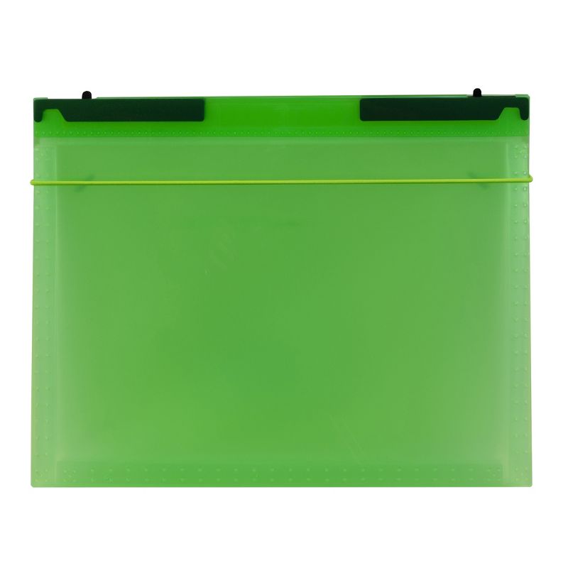 C-Line® Expanding File Folder, 7-Pocket, Hanging Tabs, Bright Green, Pack of 3, 3 of 7