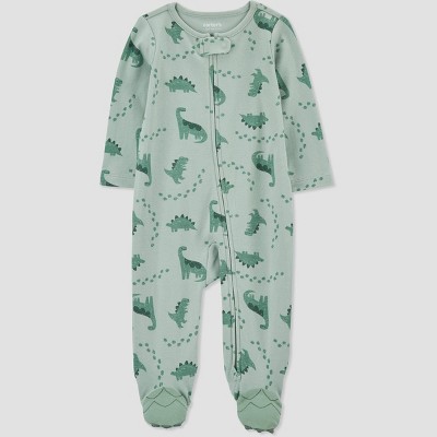 Carter's Just One You®️ Baby Boys' Dino Footed Pajama - Green 3M