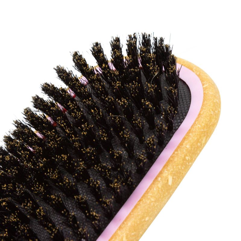 Swissco Wooden Handle Rectangle Paddle Boar Bristles Hair Brush, 5 of 7