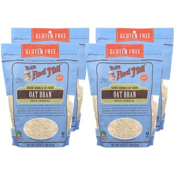 Bob's Red Mill Oat Bran Hot Cereal - Case of 4/16 oz