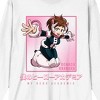 My Hero Academia Ochaco Uraraka Jumping Art Crew Neck Long Sleeve White Adult Tee - 2 of 3