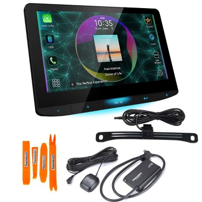 JVC KW-Z1000W 10.1" HD Receiver with Bluetooth, Wireless Android Auto & Wireless Apple CarPlay, SXV300v1 Tuner, and Back Up Camera