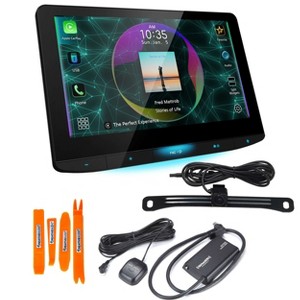 JVC KW-Z1000W 10.1" HD Receiver with Bluetooth, Wireless Android Auto & Wireless Apple CarPlay, SXV300v1 Tuner, and Back Up Camera - 1 of 4