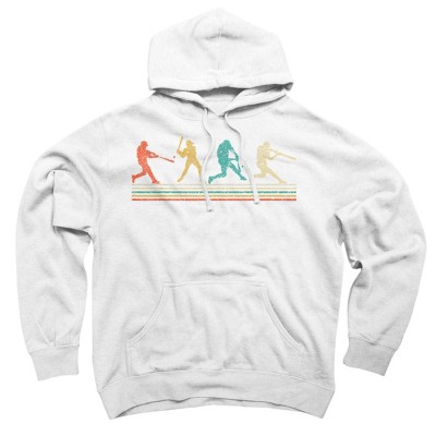 Adult Design By Humans Vintage Distressed Baseball Swing By LuckyCharm99 Pullover Hoodie