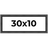 PosterPalooza | Panoramic Refined Black Picture Frame - UV Acrylic, Foam Board Backing, Hanging Hardware - 2 of 4