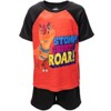 Dino Ranch Biscuit Graphic T-Shirt & Mesh Shorts Red/Black - 2 of 4