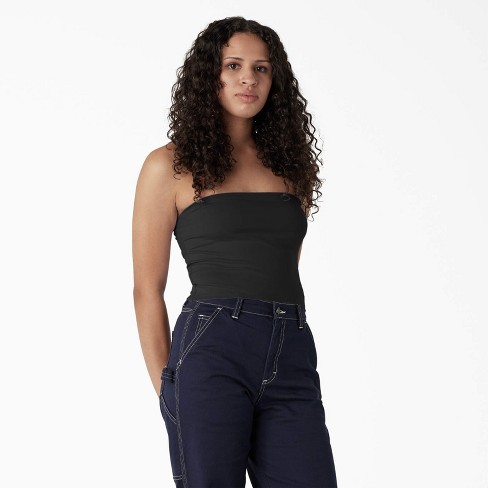 Dickies Women's Knit Tube Top, Black (KBK)