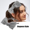 Unique Bargains Women's Fashion Satin Bow Knot Headband 0.31 Inch Wide 1 Pc - 2 of 4