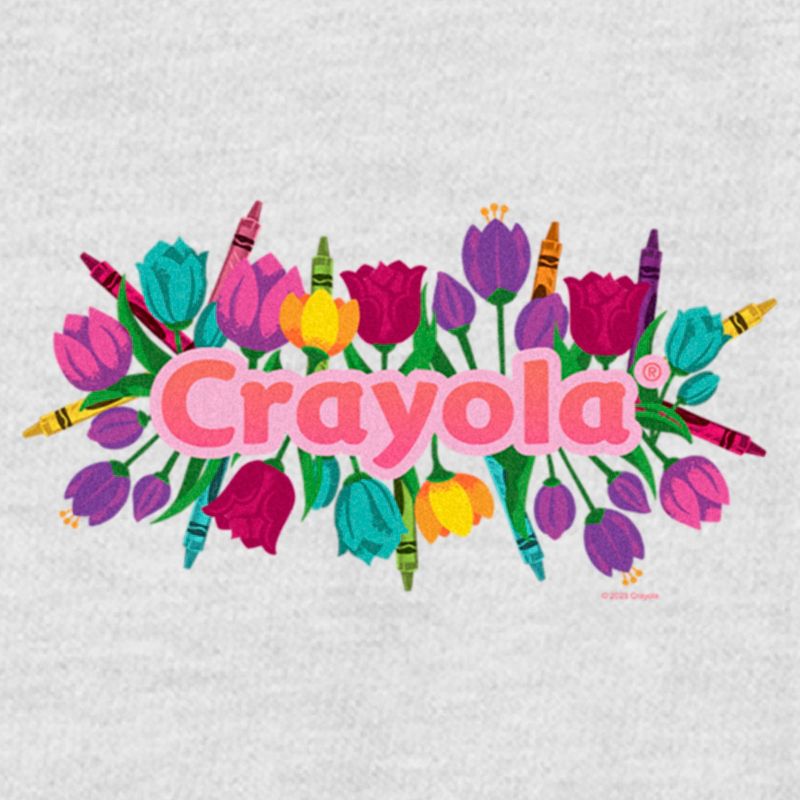Women's Crayola Floral Logo Racerback Tank Top, 2 of 5