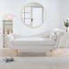 NicBex Mid-Century Thicken Cushion Chaise Lounge Chair with Scroll Arms,Comfy Upholstered Accent Chair for Bedroom,Living Room,Office - 2 of 4