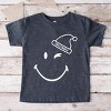 SmileyWorld Santa Hat Outline - Youth Short Sleeve Graphic T-Shirt and Toddler Short Sleeve Graphic T-Shirt - 2 of 3