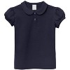 City Threads Puff Short Sleeve Girls Cotton Polo Tee with Peter Pan Collar - USA-Made - 2 of 4